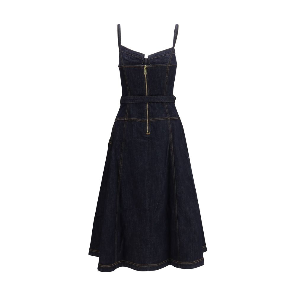 Self-Portrait Blue Cotton Casual Dress | Regal Royce