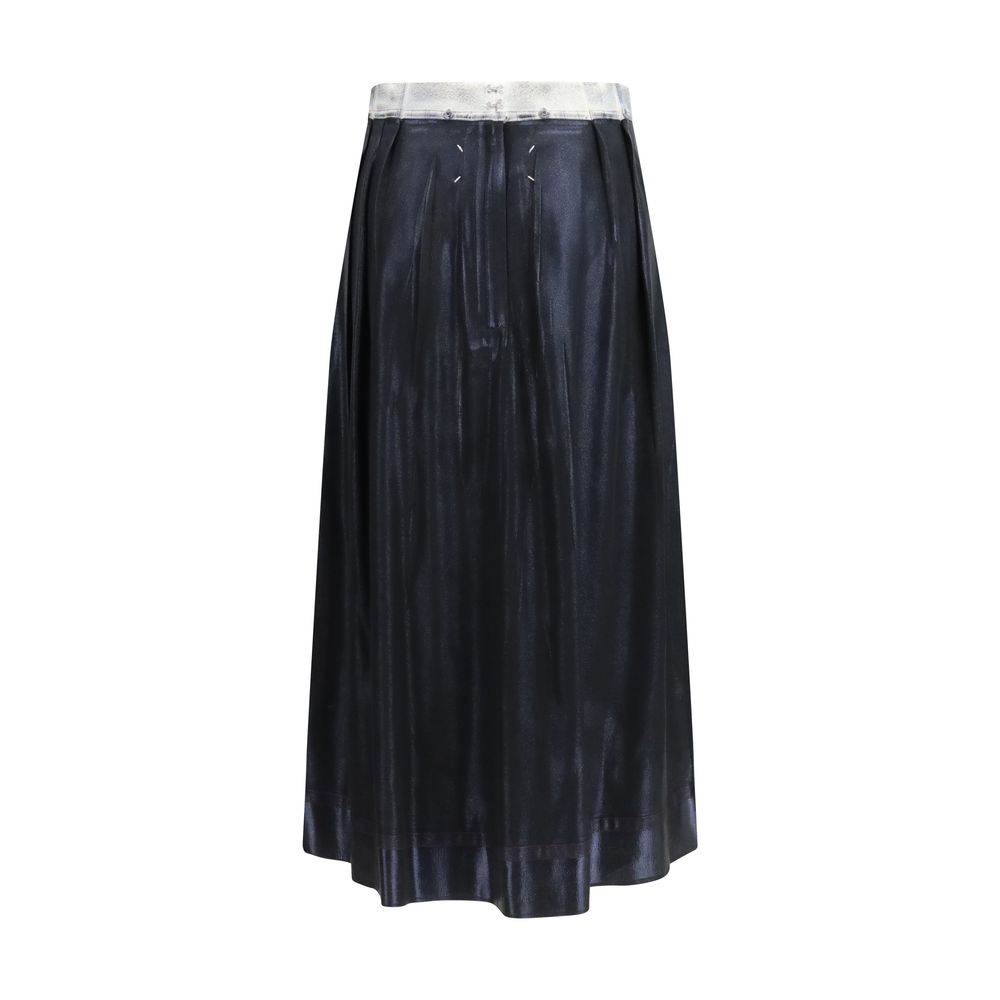 Margiela Blue Acetate Midi Skirt | Regal Royce