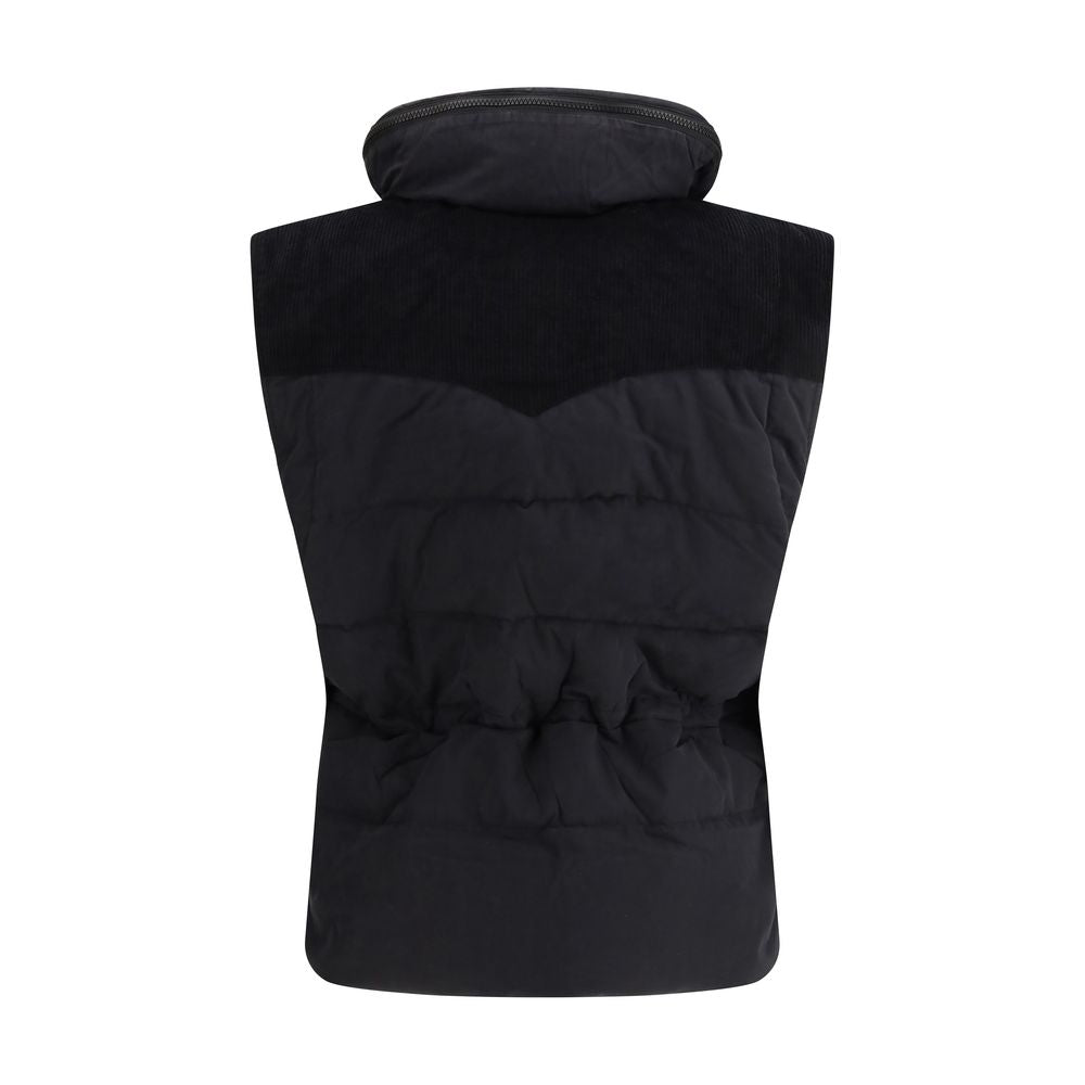 Marant Etoile Black Polyamide Sleveless Jacket | Regal Royce