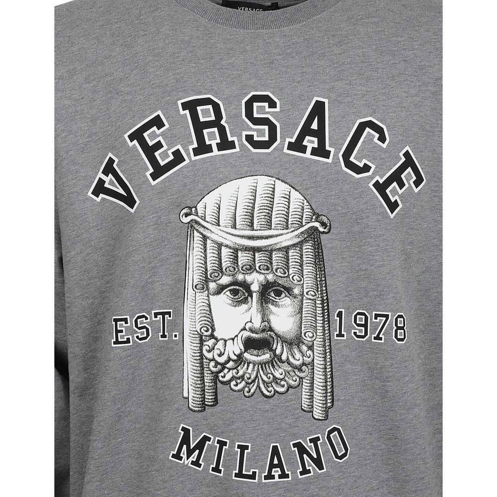 Versace Gray Cotton Sweatshirt | Regal Royce