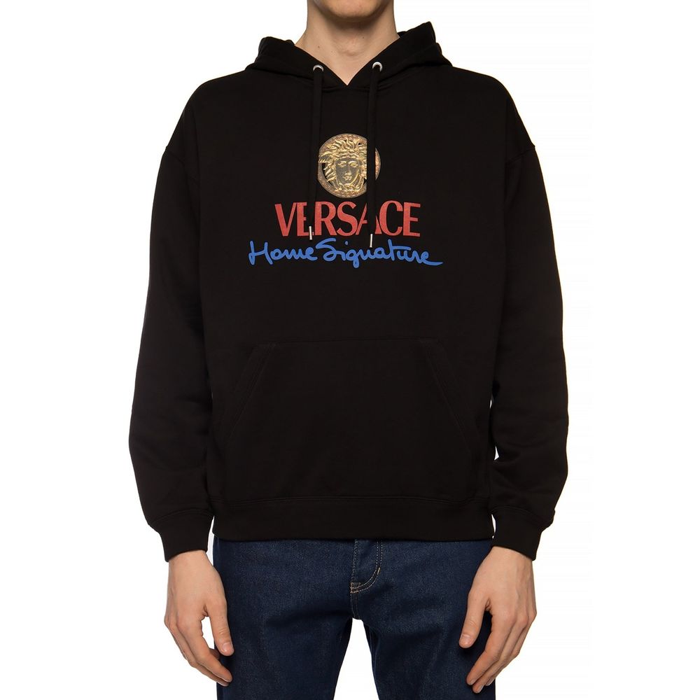 Versace Black Cotton Sweatshirt | Regal Royce