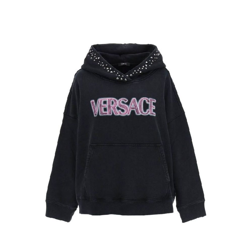Versace Black Cotton Sweatshirt | Regal Royce