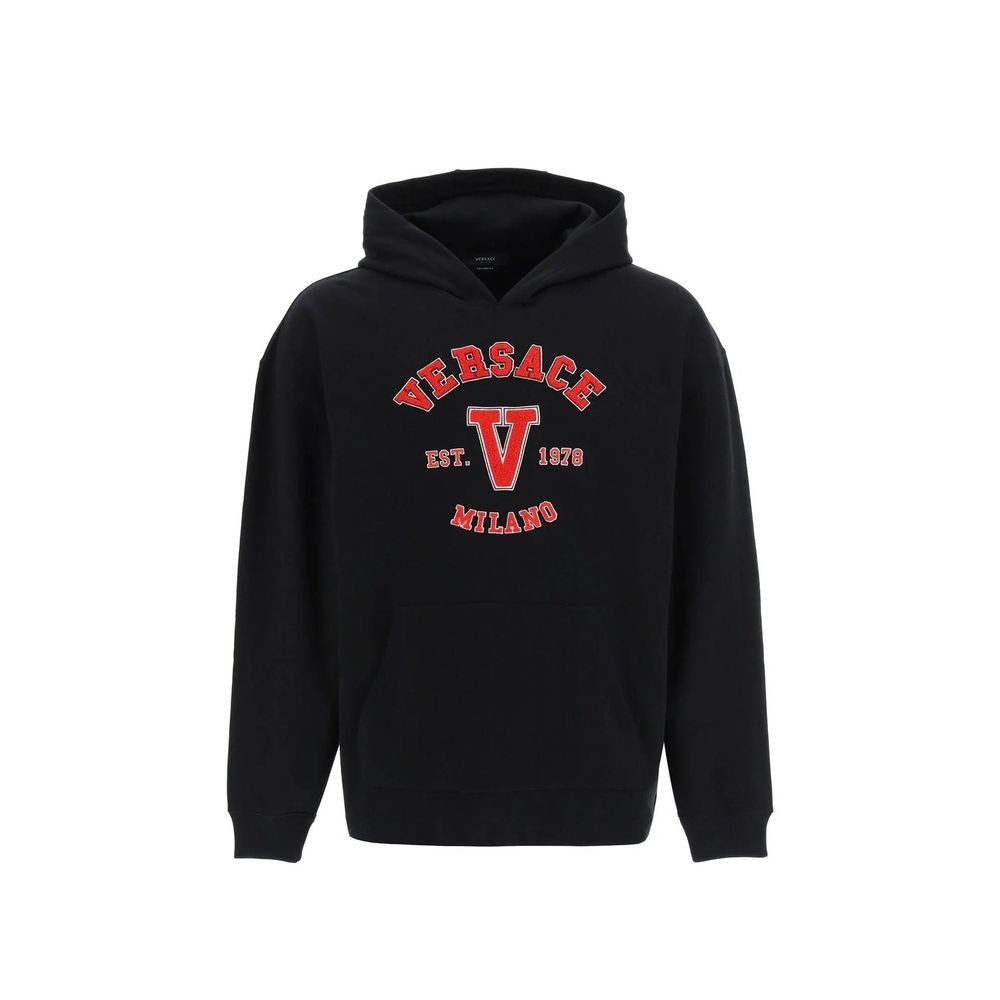 Versace Black Cotton Sweatshirt | Regal Royce