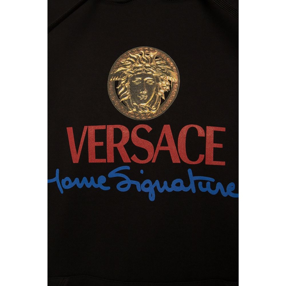 Versace Black Cotton Sweatshirt | Regal Royce