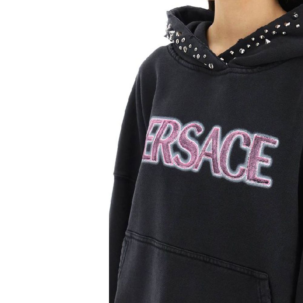 Versace Black Cotton Sweatshirt | Regal Royce