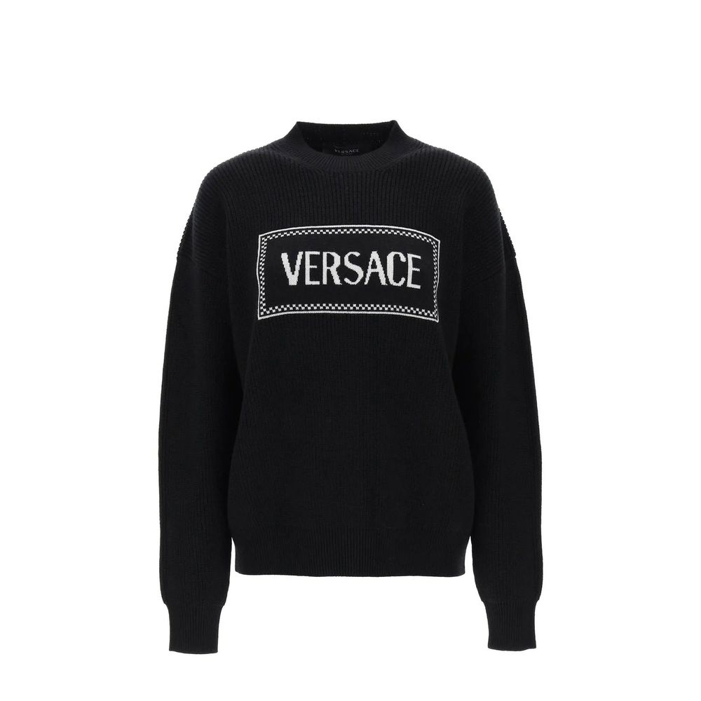 Versace Black Wool Sweatshirt | Regal Royce