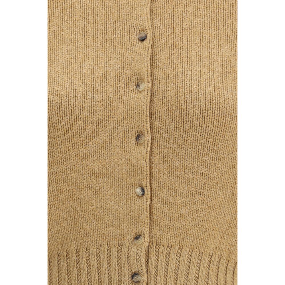 Khaite Beige Cashmere Cardigan | Regal Royce