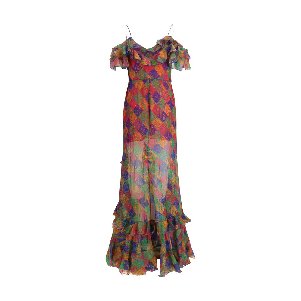 Etro Multicolor Silk Casual Dress | Regal Royce