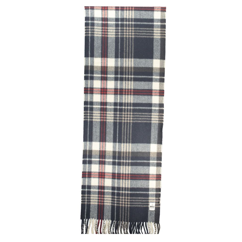 Rifle Blue Polyester Men Scarf | Regal Royce