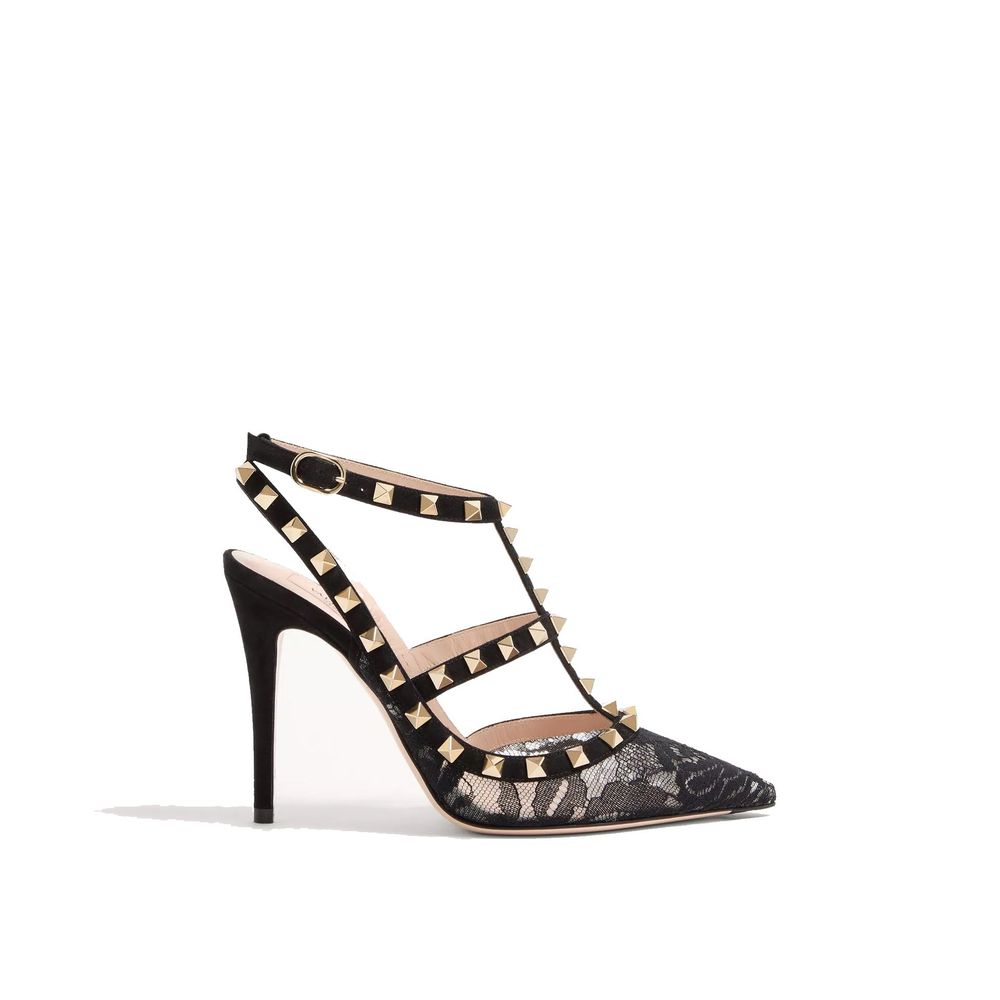 Valentino Garavani Black Calfskin High Heel Pumps | Regal Royce