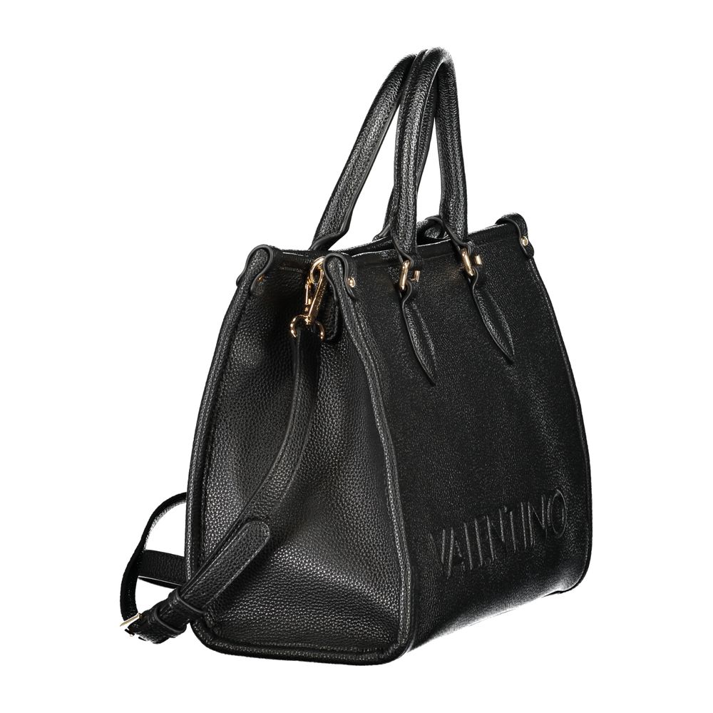Mario Valentino Black Polyurethane Women Handbag | Regal Royce