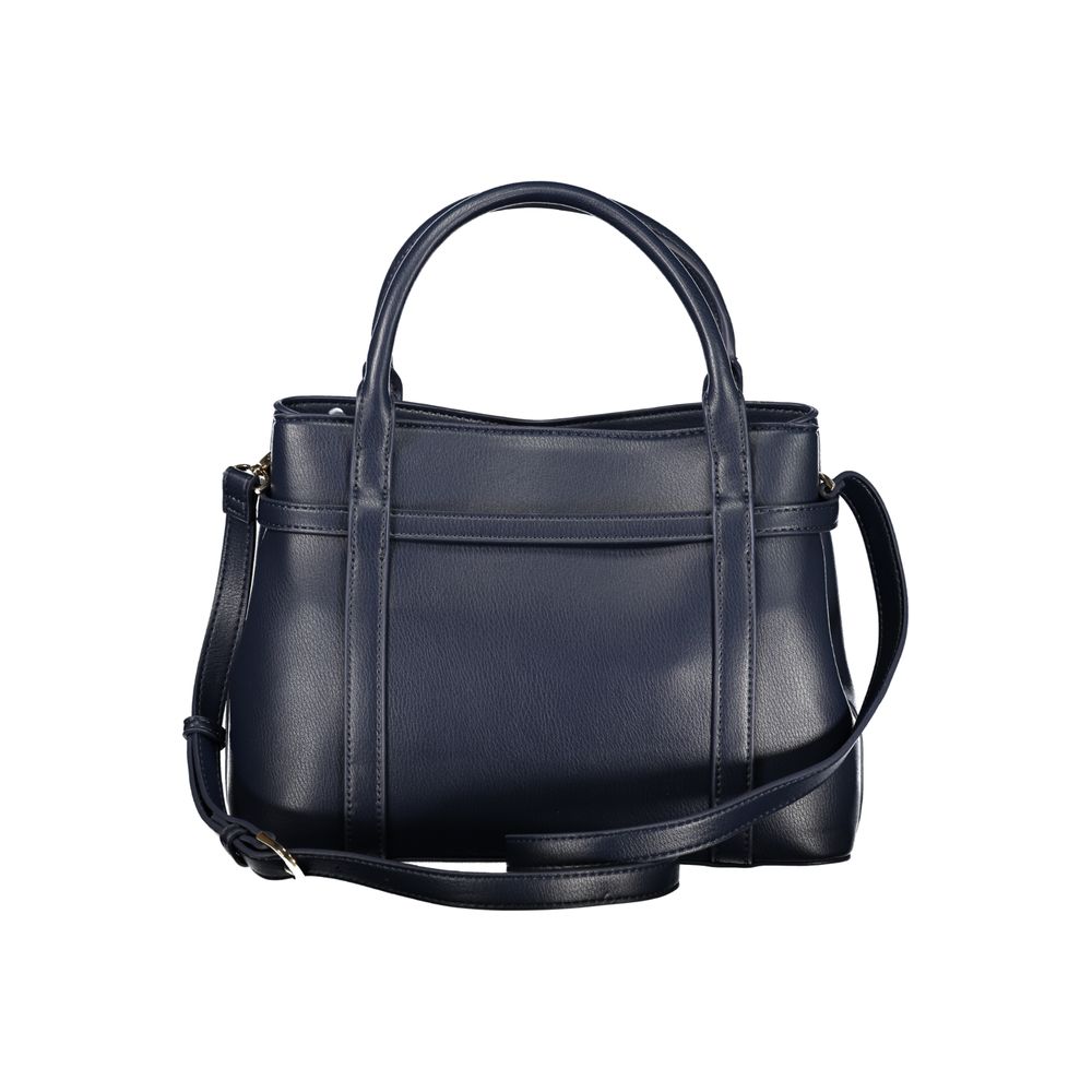 Mario Valentino Blu Polyurethane Woman Handbag | Regal Royce