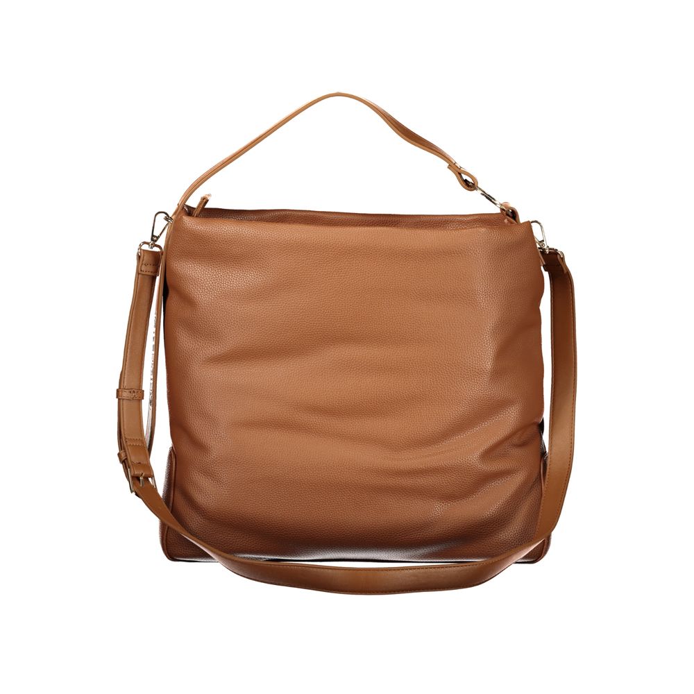 Mario Valentino Marrone Polyurethane Women Handbag | Regal Royce