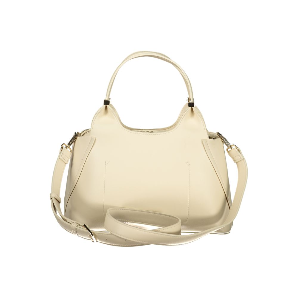 Mario Valentino Beige Polyurethane Women Handbag | Regal Royce