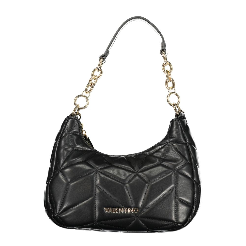 Mario Valentino Black Polyurethane Women Handbag | Regal Royce
