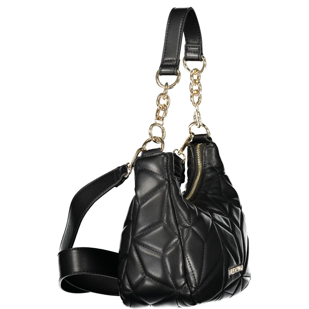 Mario Valentino Black Polyurethane Women Handbag | Regal Royce