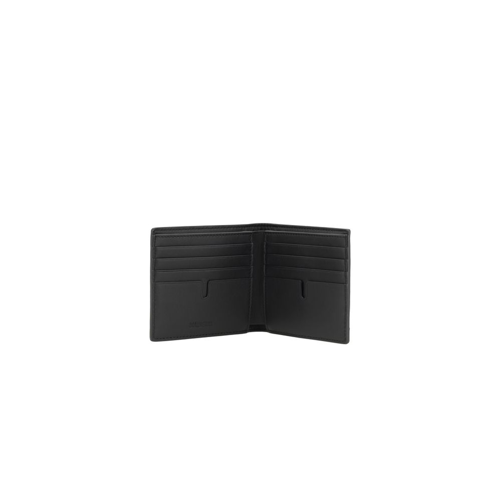 Burberry Black Calf Leather Bos Taurus Wallet | Regal Royce