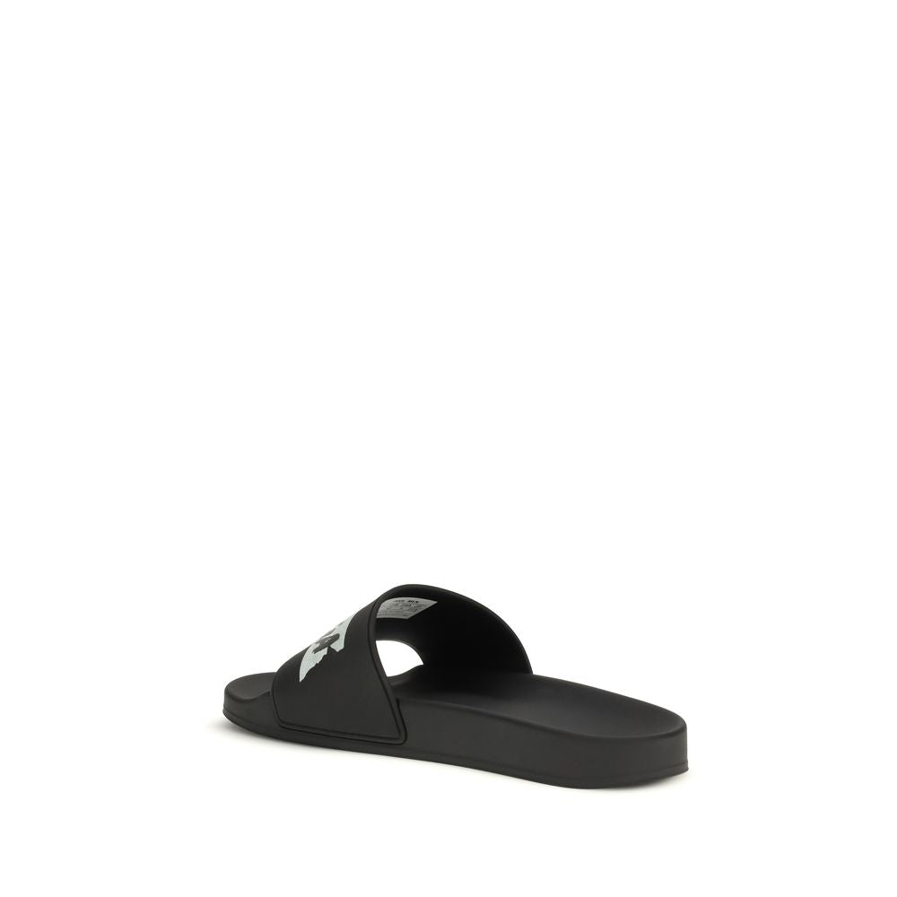 Balenciaga Black Rubber Sandals | Regal Royce