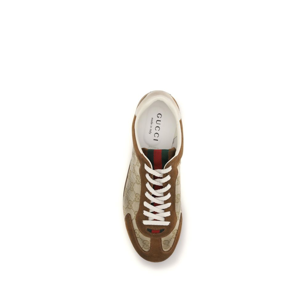 Gucci Brown Calf Leather Bos Taurus Sneakers | Regal Royce
