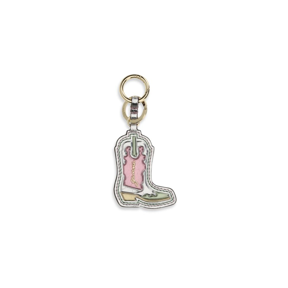 Ganni Silver Polyethylene Keychain | Regal Royce