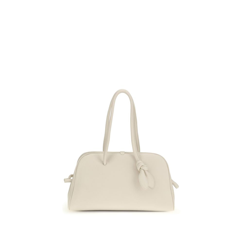 Jacquemus White Calf Leather Bos Taurus Shoulder Bag | Regal Royce