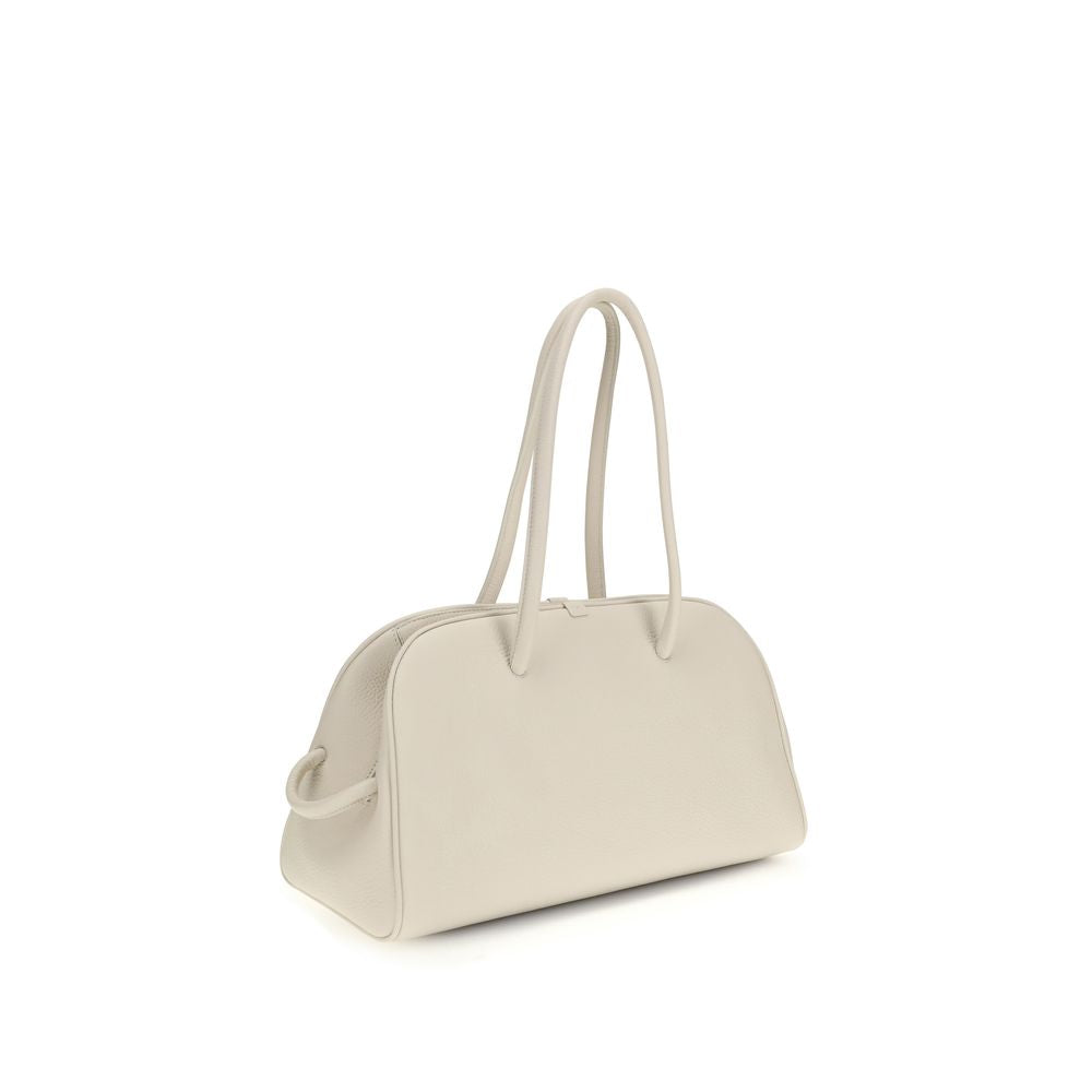 Jacquemus White Calf Leather Bos Taurus Shoulder Bag | Regal Royce