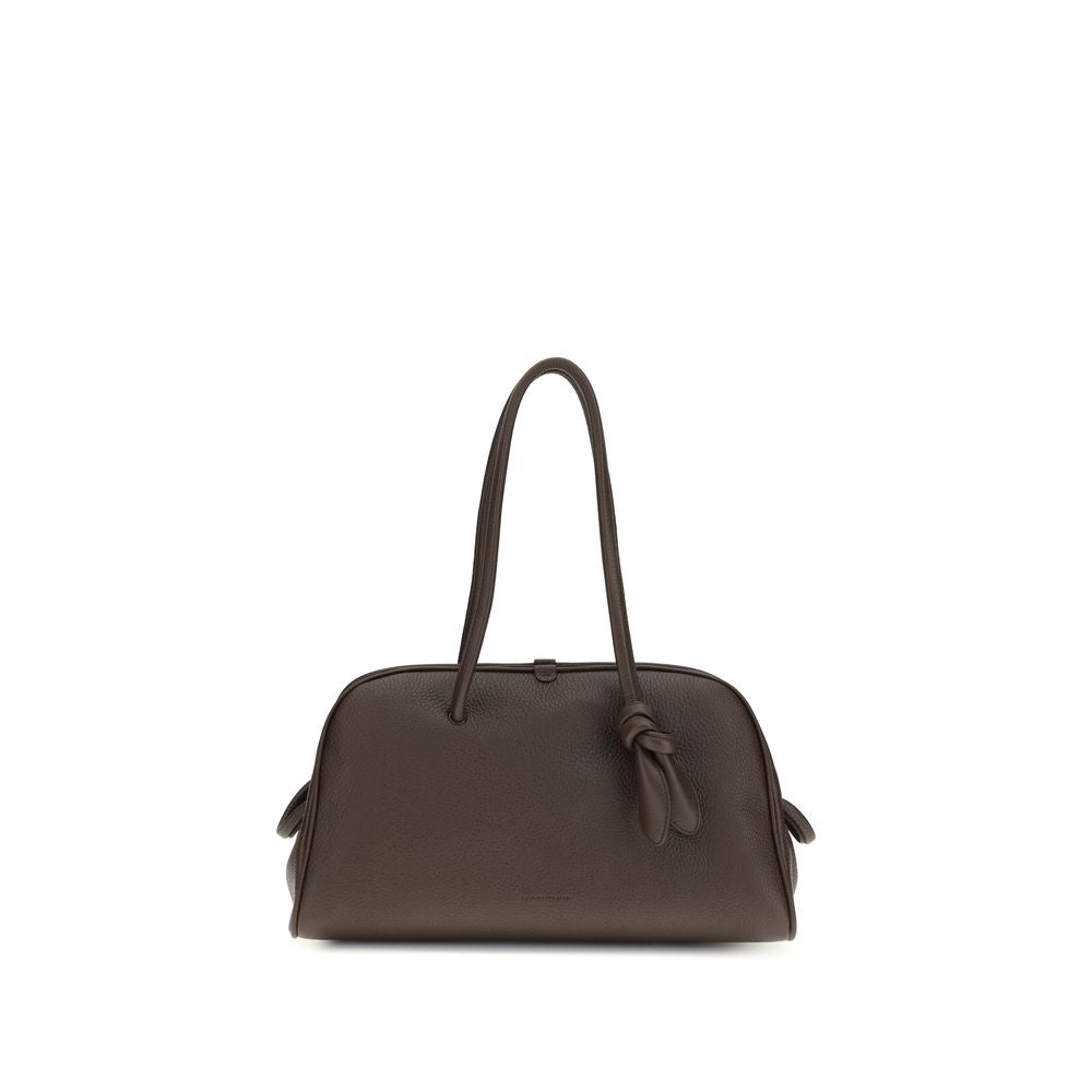 Jacquemus Brown Calf Leather Bos Taurus Shoulder Bag | Regal Royce