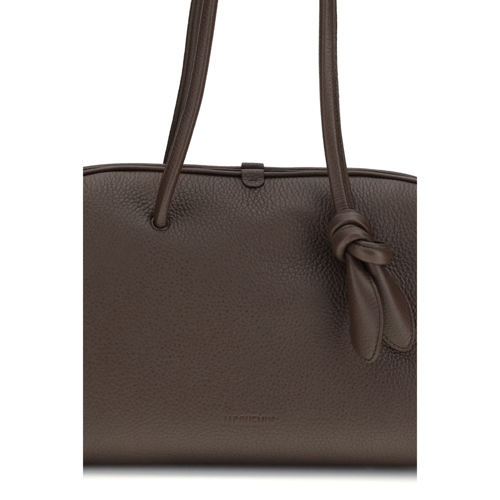 Jacquemus Brown Calf Leather Bos Taurus Shoulder Bag | Regal Royce
