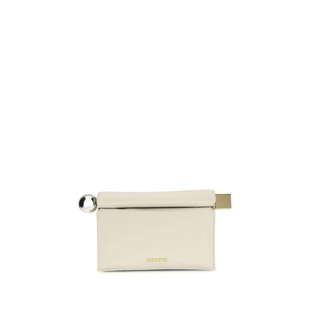 Jacquemus Cream Lamb Ovis Aries Aries Clutch Bag | Regal Royce