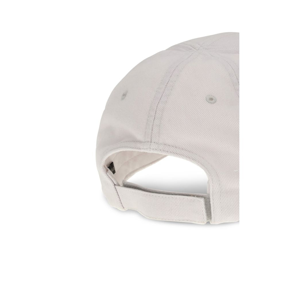 Balenciaga White Cotton Cap (Baseball Hat) | Regal Royce