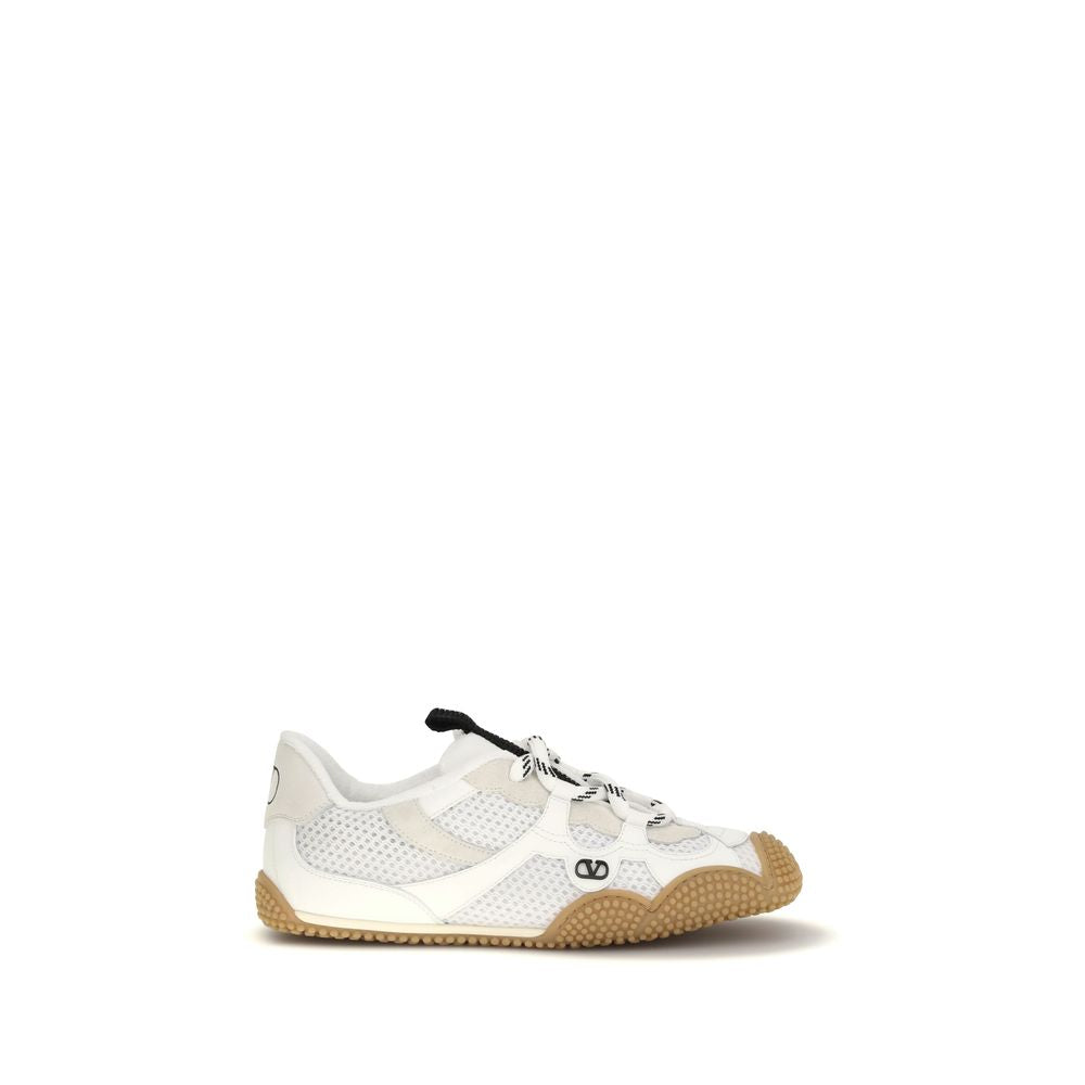 Valentino Garavani White Polyamide Athletic Sneakers | Regal Royce