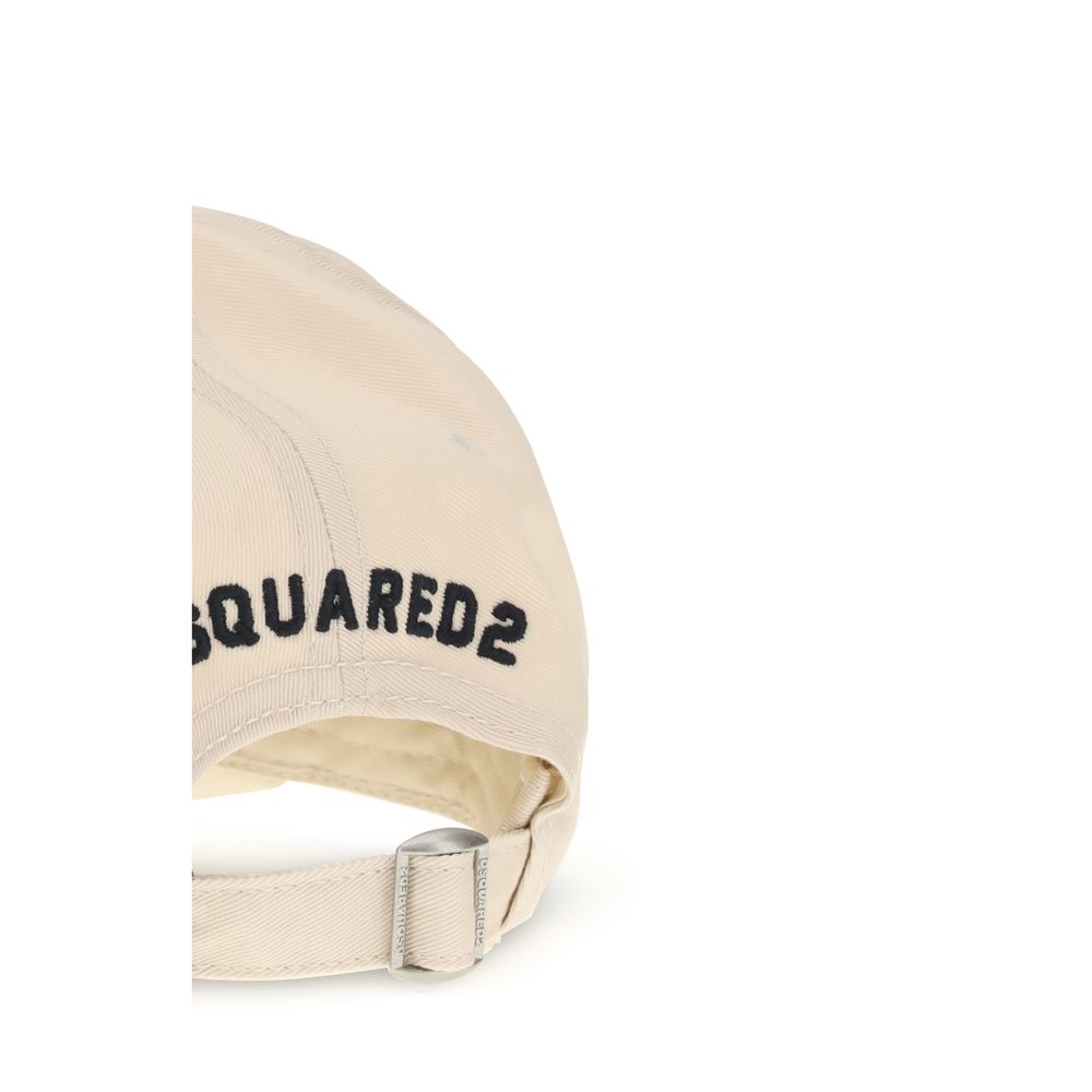 Dsquared² Cream Cotton Cap (Baseball Hat) | Regal Royce