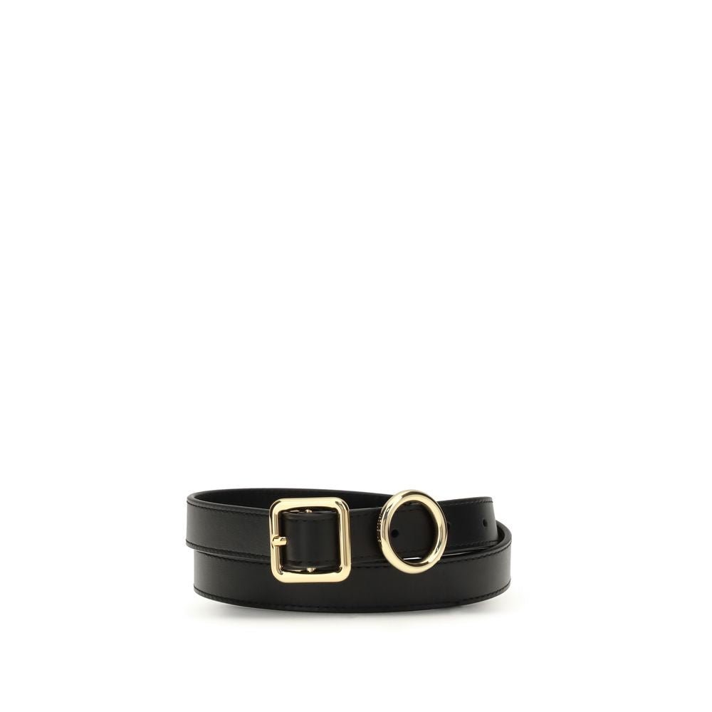 Jacquemus Black Calf Leather Bos Taurus Regular Belt | Regal Royce