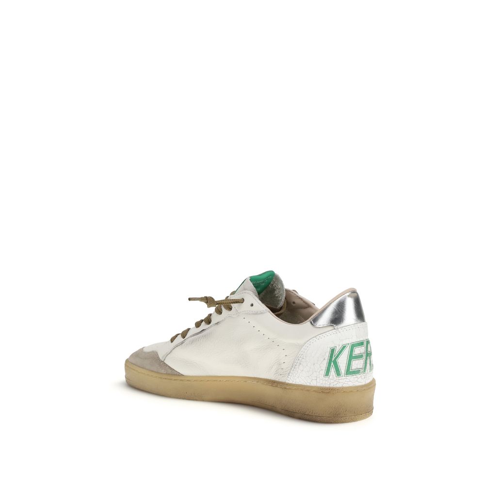 Golden Goose White Calf Leather Bos Taurus Low Top Sneakers | Regal Royce