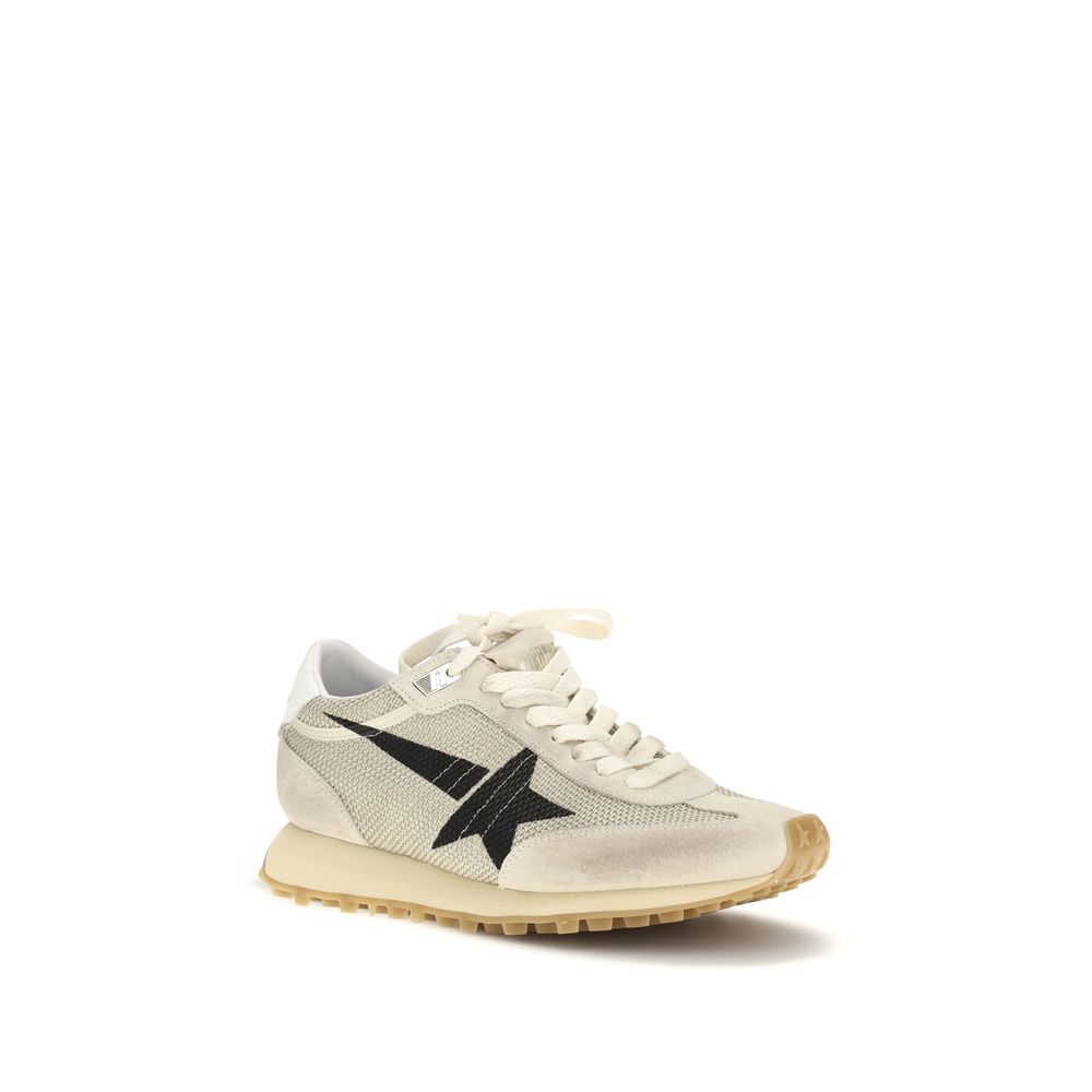 Golden Goose Beige Polyamide Athletic Sneakers | Regal Royce