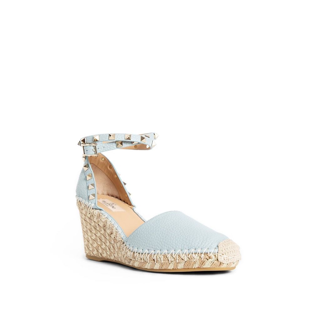 Valentino Garavani Blue Calfskin Espadrilles | Regal Royce