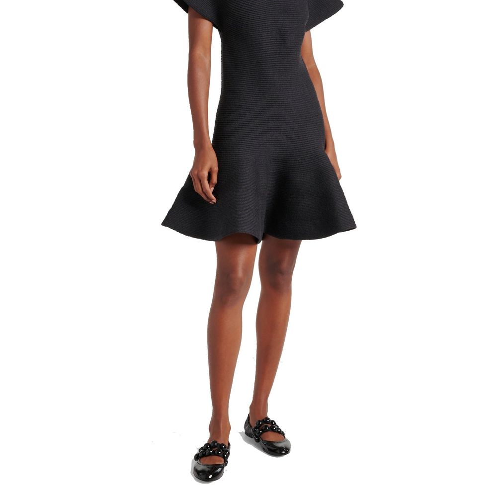 Alaïa Black Calfskin Ballet Flats | Regal Royce