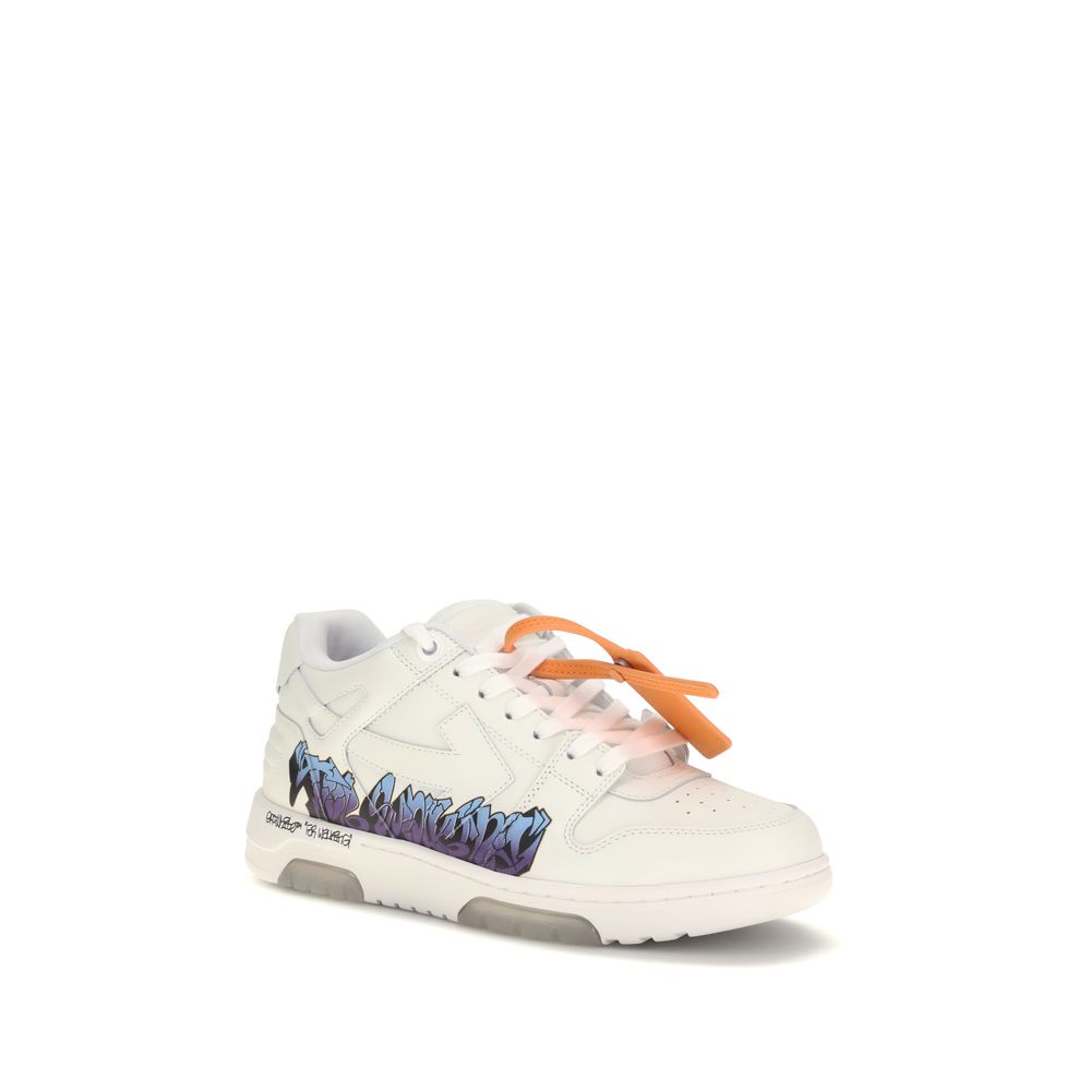 Off-White White Calf Leather Bos Taurus Athletic Sneakers | Regal Royce