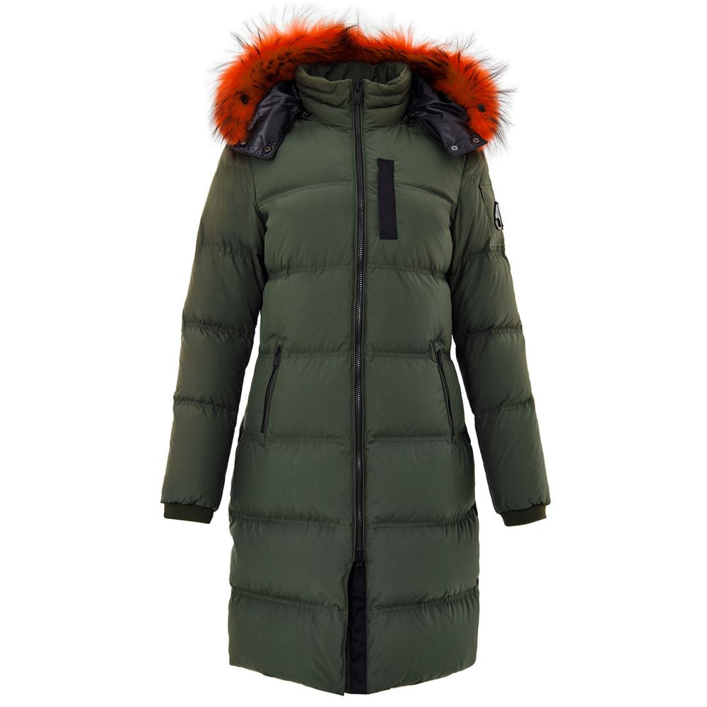 Moose Knuckles Green Cotton Clothing | Regal Royce