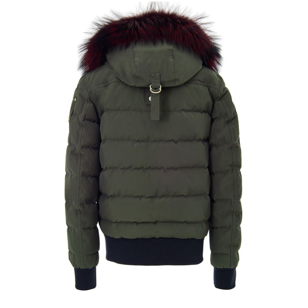 Moose Knuckles Green Cotton Bomber | Regal Royce