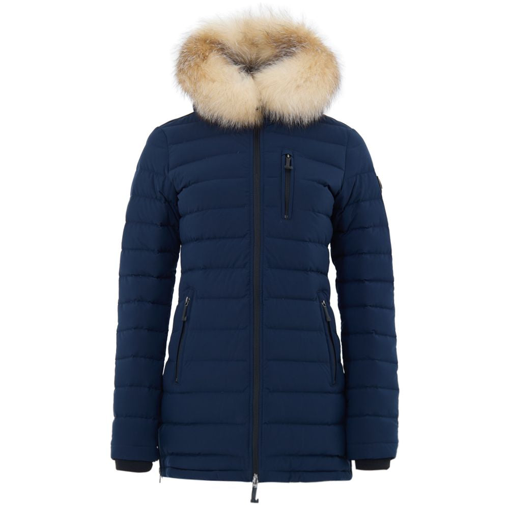 Moose Knuckles Blue Cotton Coat | Regal Royce