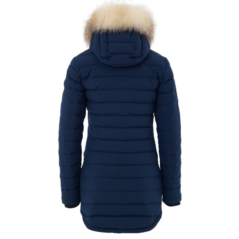 Moose Knuckles Blue Cotton Coat | Regal Royce