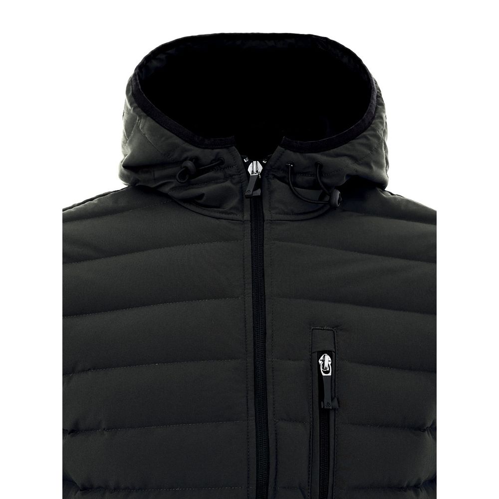 Moose Knuckles Black Cotton Coat | Regal Royce