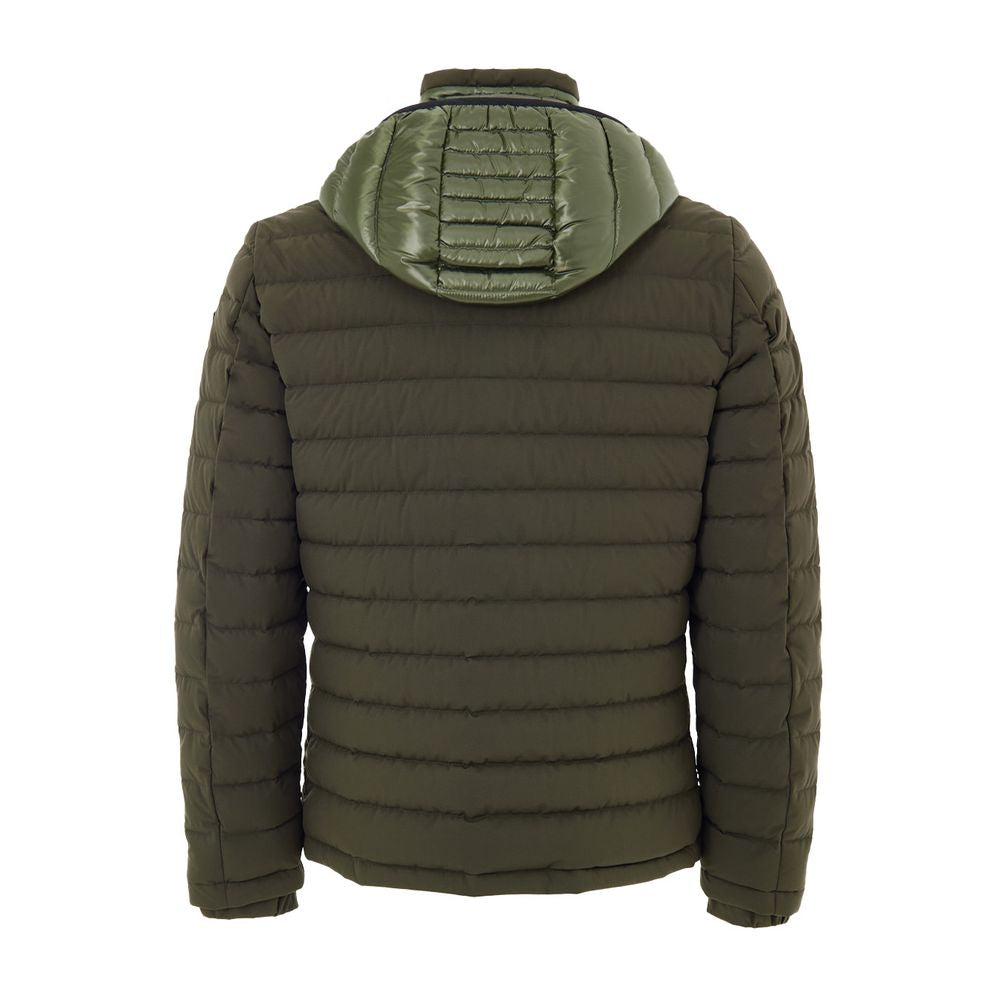 Moose Knuckles Green Nylon Coat | Regal Royce