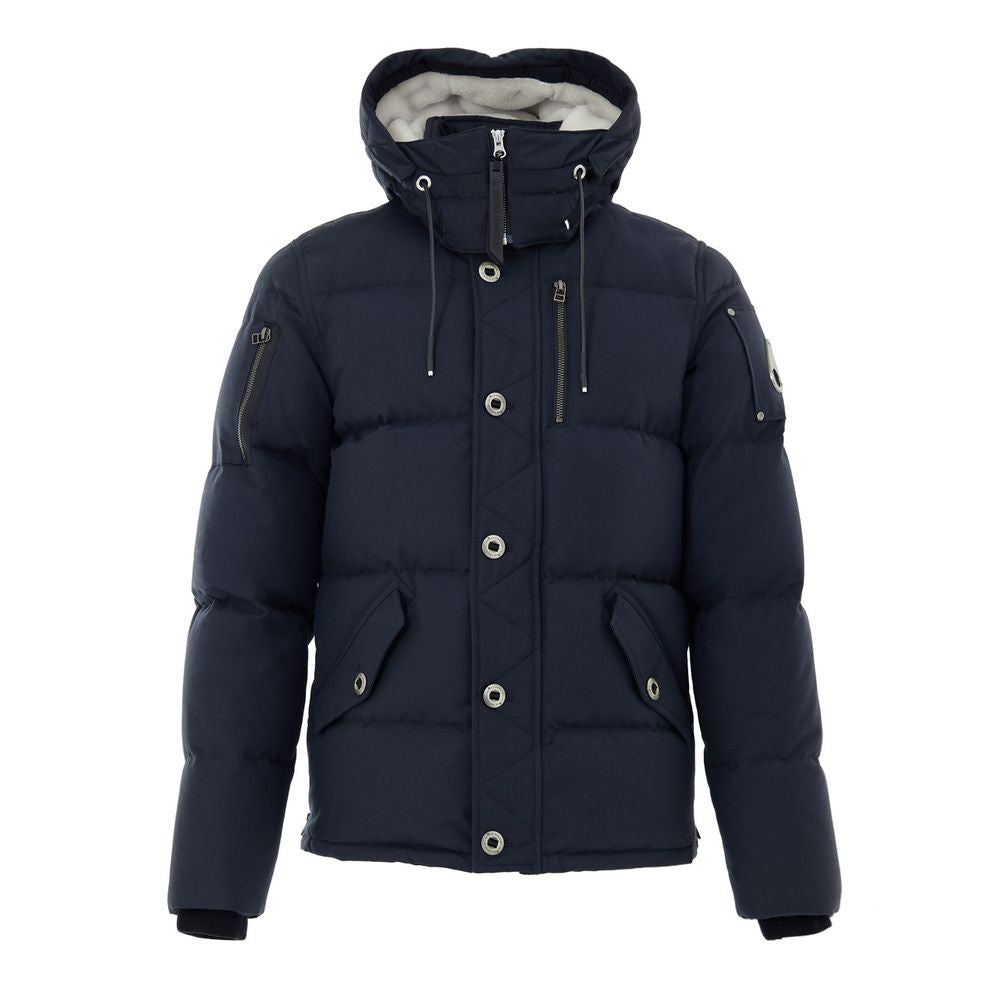 Moose Knuckles Blue Nylon Coat | Regal Royce