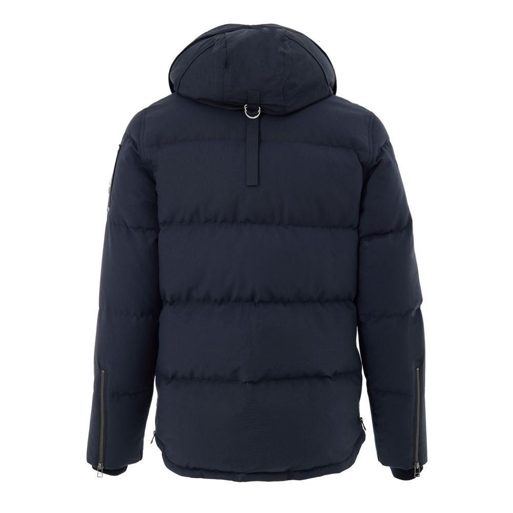 Moose Knuckles Blue Nylon Coat | Regal Royce