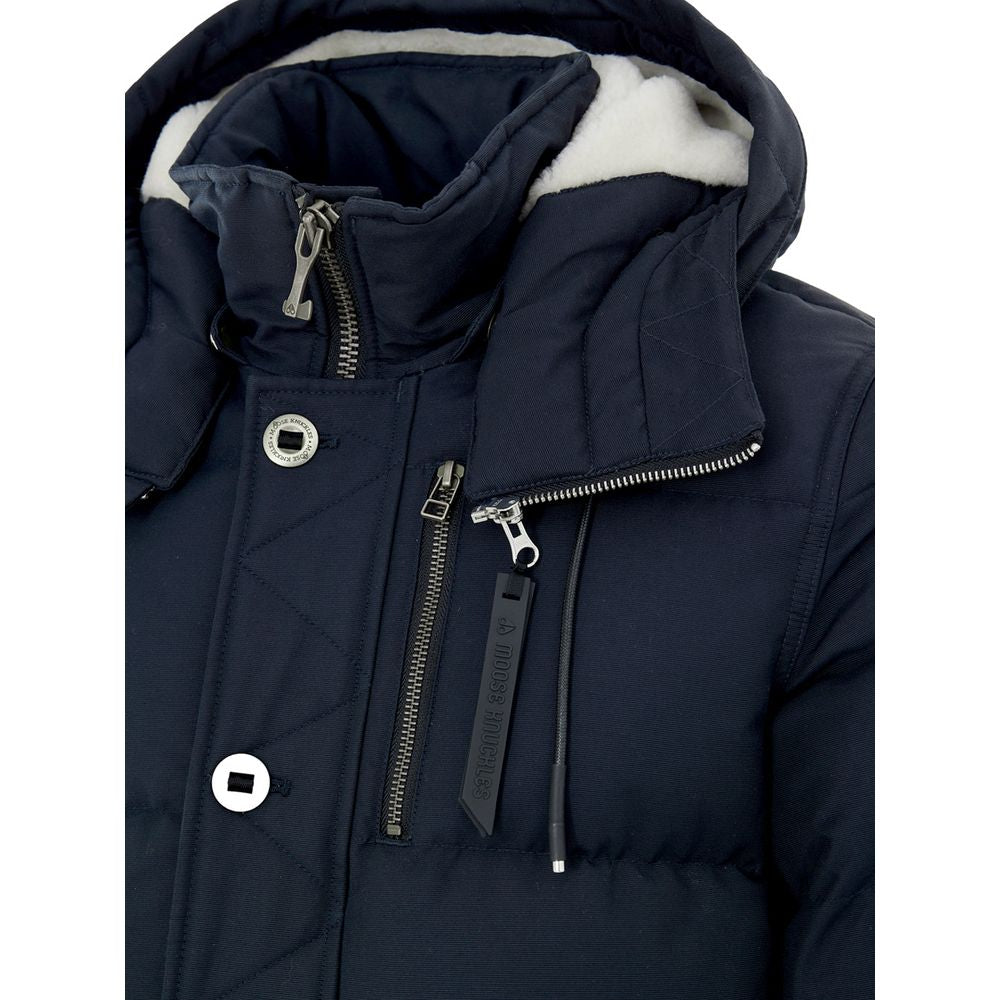 Moose Knuckles Blue Nylon Coat | Regal Royce
