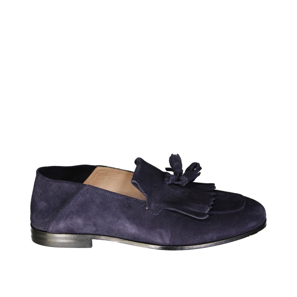 Salvatore Ferragamo Blue Calfskin Slip-On Loafers | Regal Royce