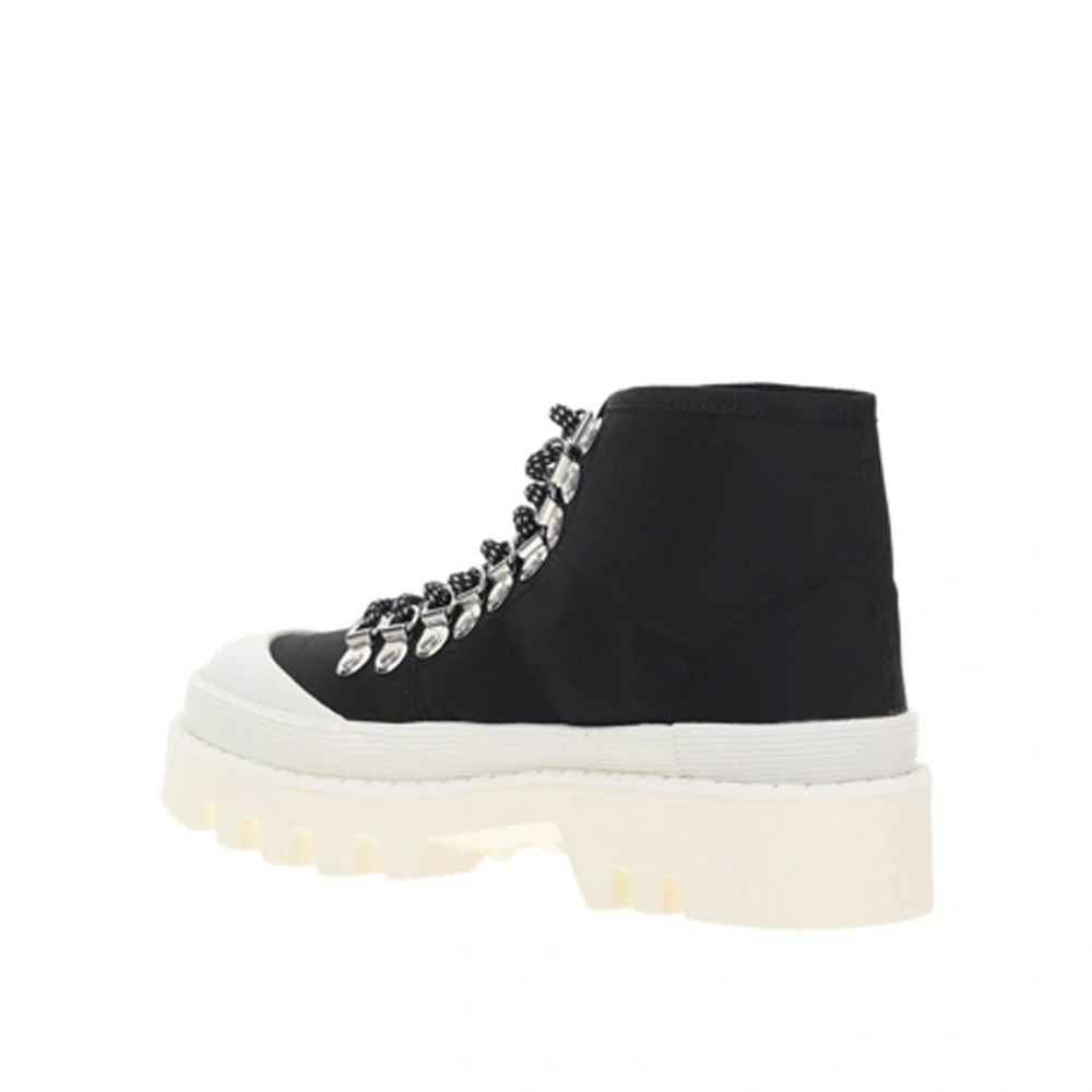 Proenza Schouler Black Canvas Lace-Up Boots | Regal Royce