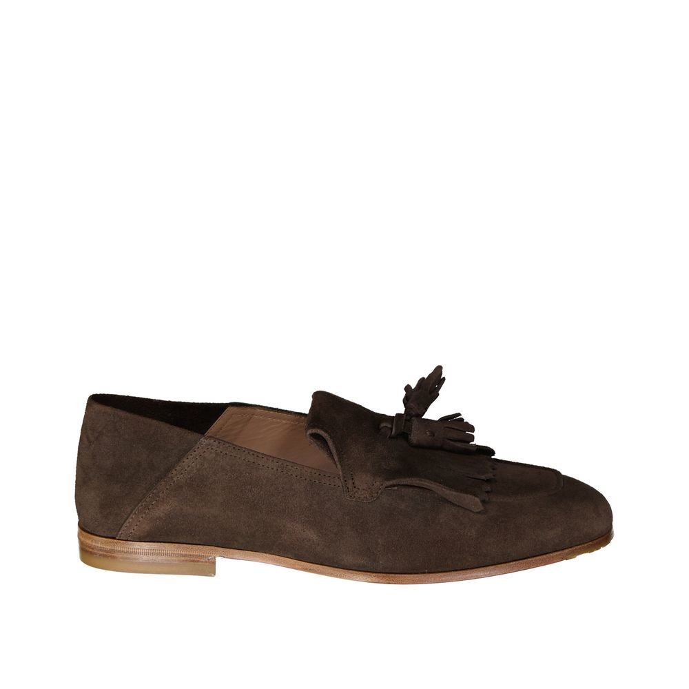 Salvatore Ferragamo Brown Calfskin Slip-On Loafers | Regal Royce